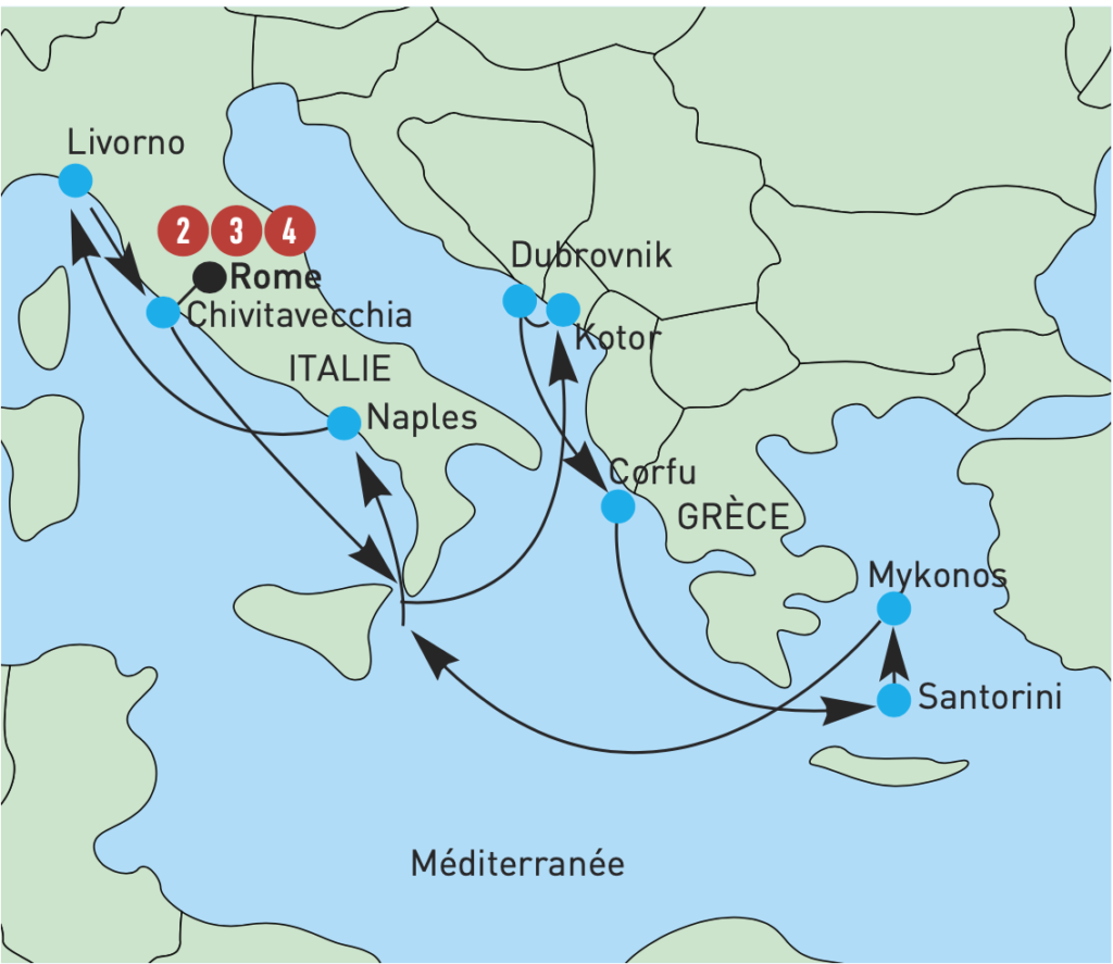 voyage italie et grece