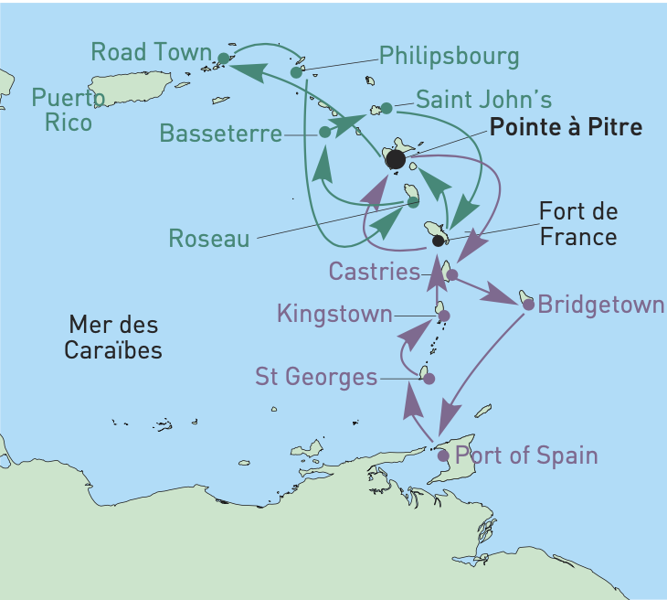 Map Guadeloupe 