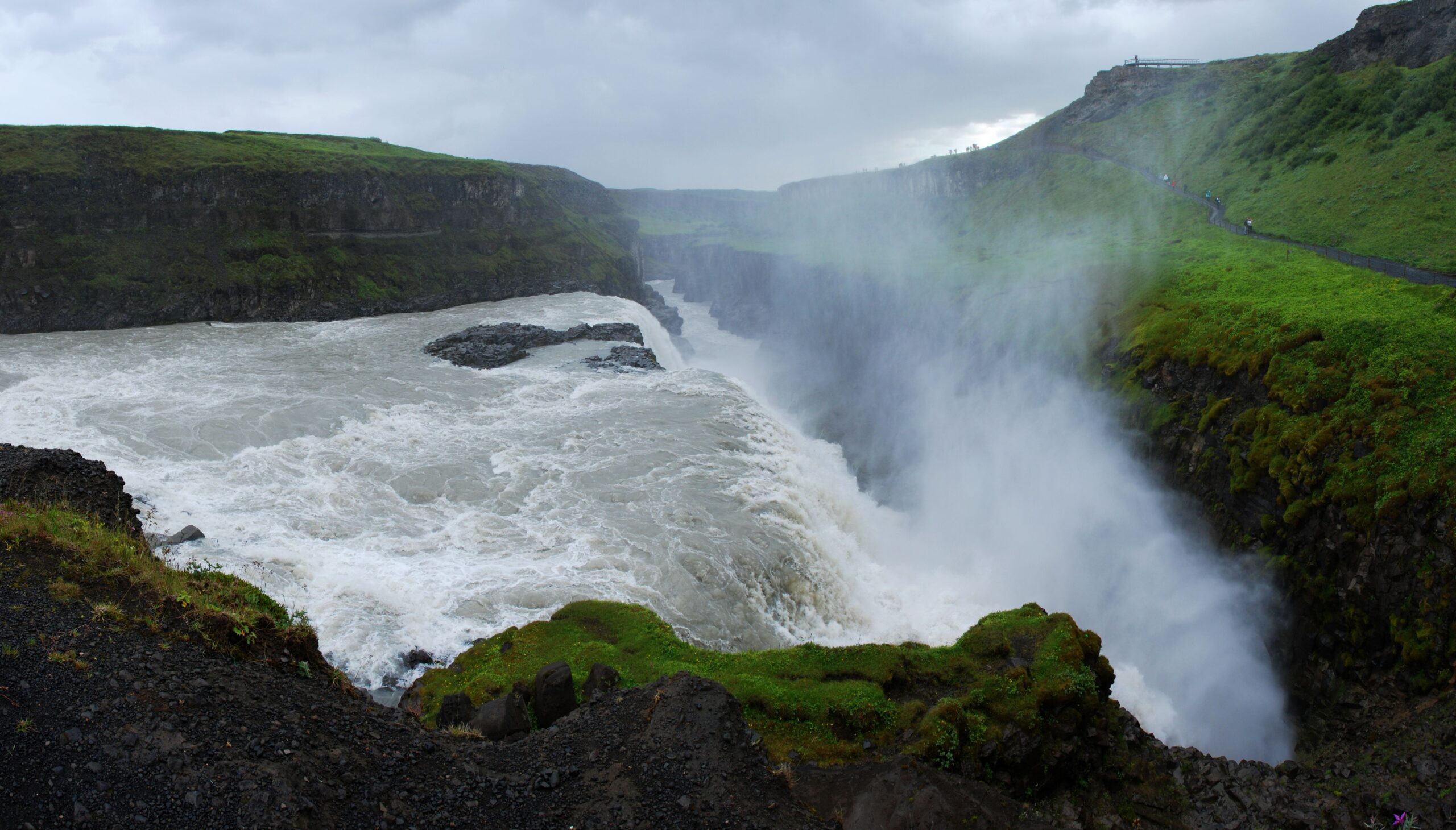 La cascade de Gullfoss en Islande
